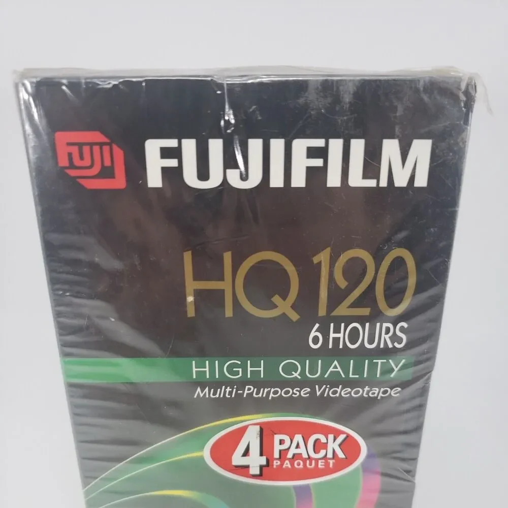 Fujifilm HQ120 T-120 VHS NEW Blank Video Tapes 6 Hours each High Quality Fuji